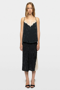 Zadig & Voltaire Jayla Jacquard Silk Skirt With Horse Print - Gloom