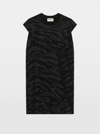 Zadig & Voltaire Roe Zebra Dress Black