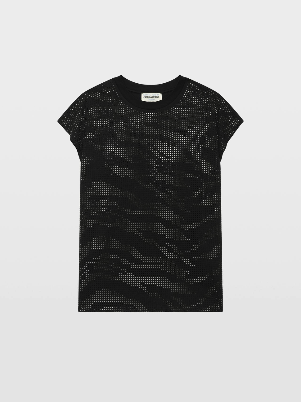 Zadig & Voltaire Cloe Zebra Top Black