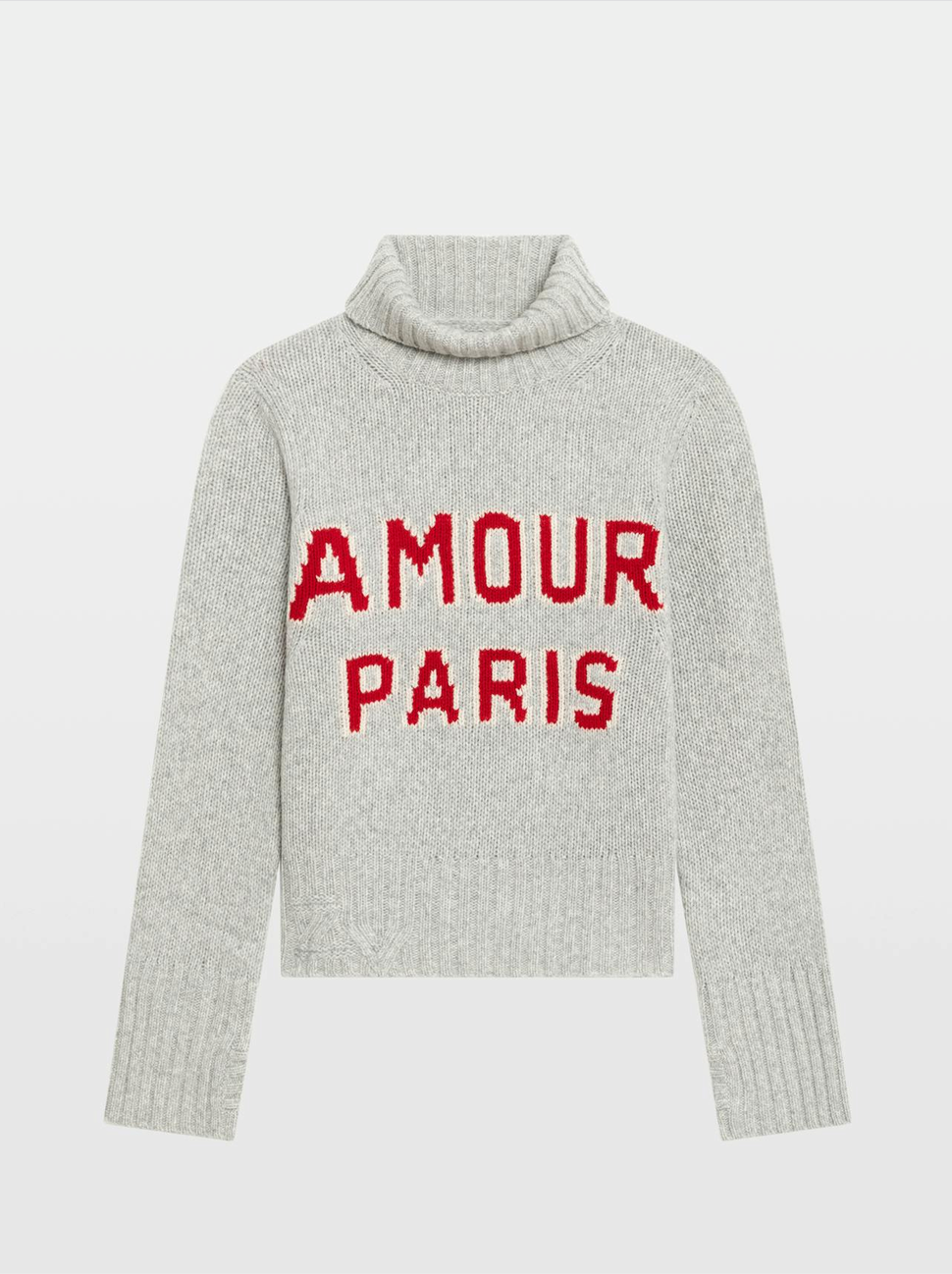 Zadig & Voltaire Nalma We Amour Paris Sweater Gris Chine Clai