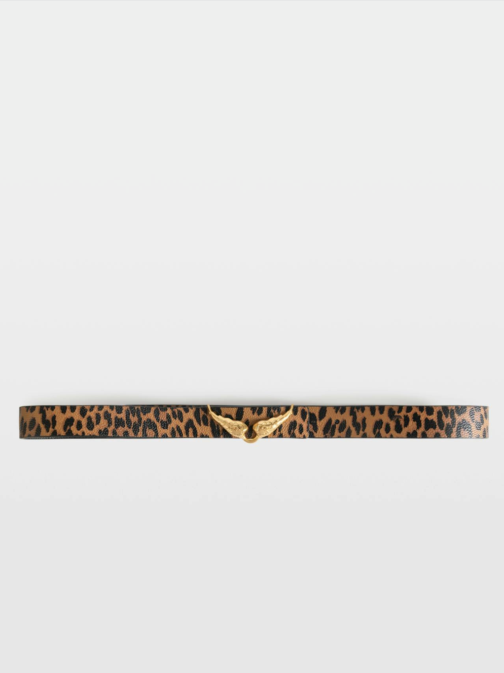 Zadig & Voltaire Rock Reversible 30mm Leo Belt Brandy