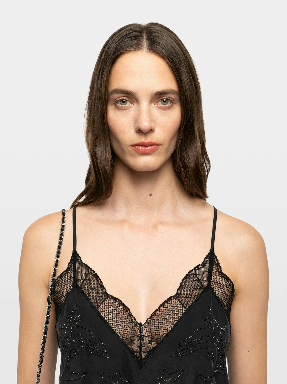 Zadig & Voltaire Christy Silk Paisley Top Black
