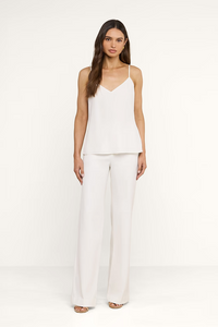 L'Agence Jane Spaghetti Strap Top Ivory