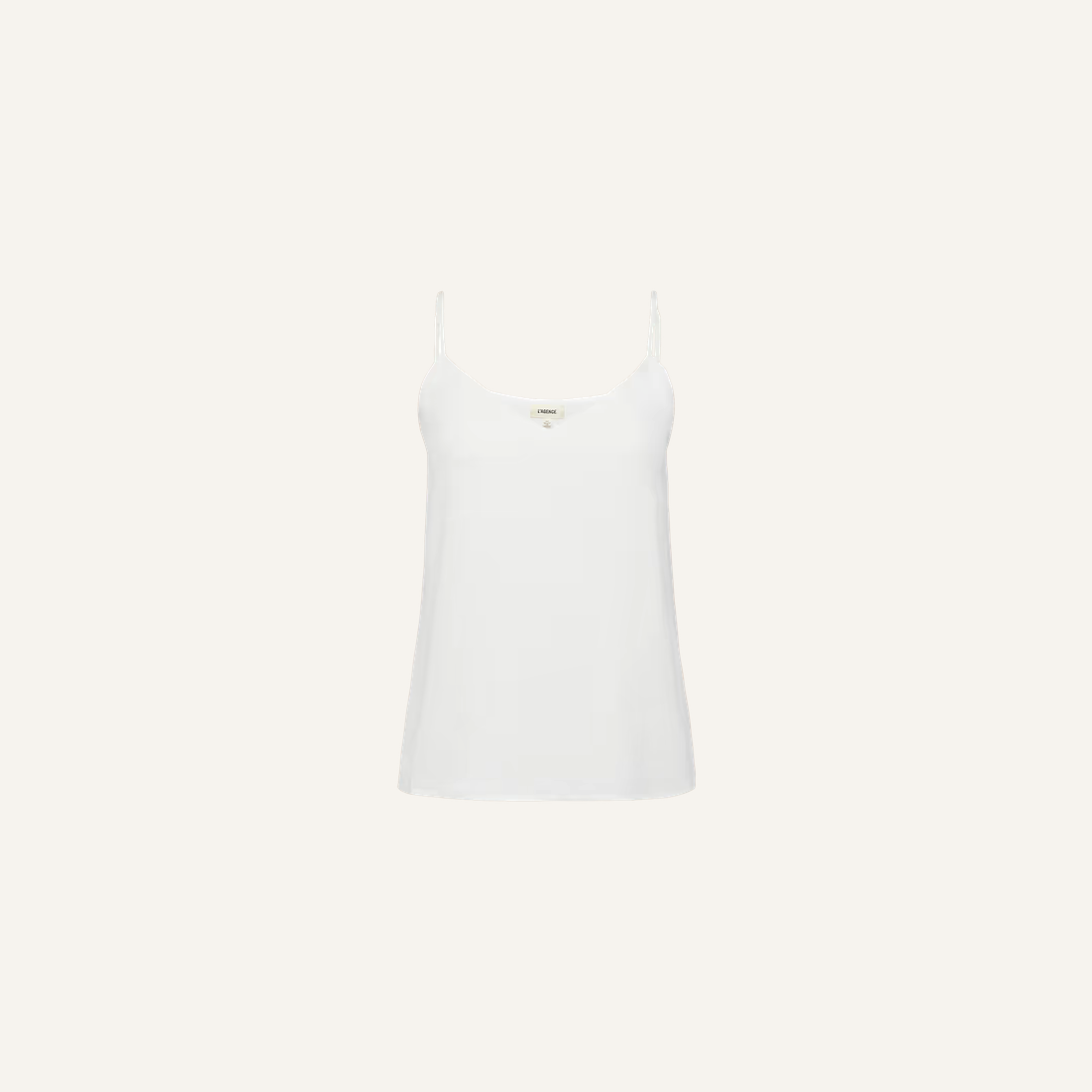 L'Agence Jane Spaghetti Strap Top Ivory