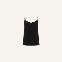 L'Agence Jane Spaghetti Strap Top Black