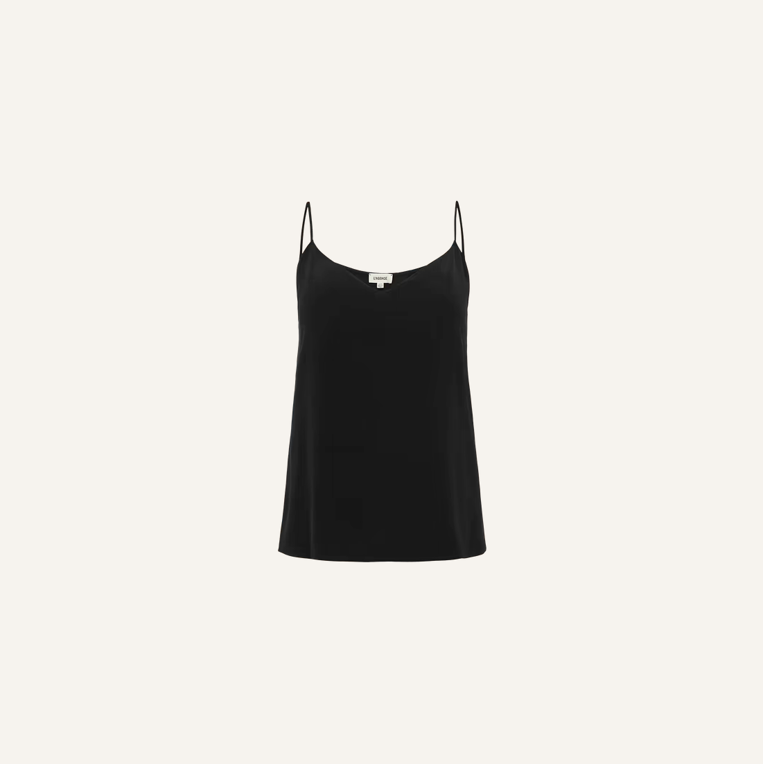 L'Agence Jane Spaghetti Strap Top Black