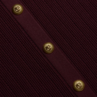 L’Agence 80004NXC2-DEPG Jupe en maille pointelle Melania porto foncé/or