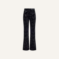 L’Agence 2994KER-BLBU Pantalon bootcut Frances noir papillon