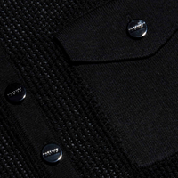 L'Agence Carine Pull à col pointelle - Noir