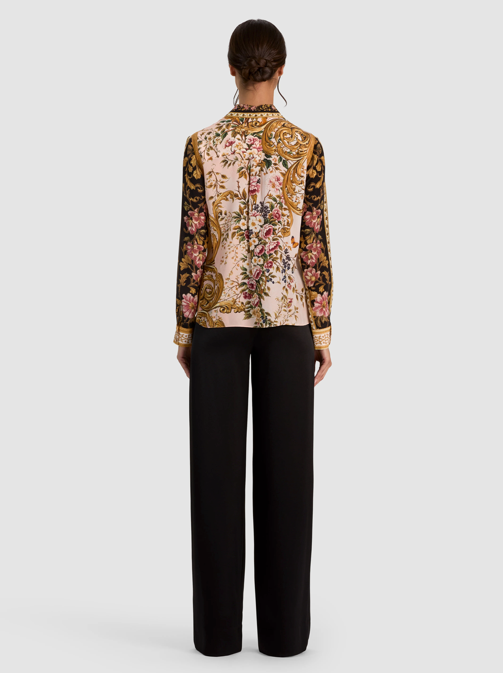 Haut Alice + Olivia Willa à patte de boutonnage, True Grandeur