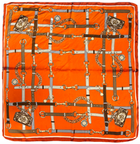 Foulard en soie charme équestre