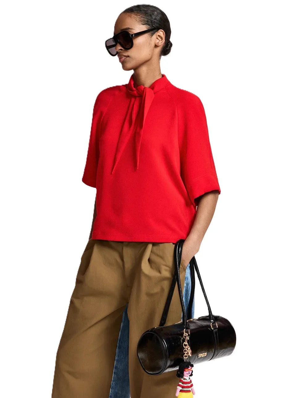 Essentiel FS15 Kassie T-shirt avec cravate autour du cou Firestarter