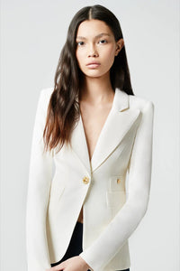 Smythe Classic Duchess Linen Blazer