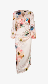 Robe Midi Asymétrique Smythe Blush Multi