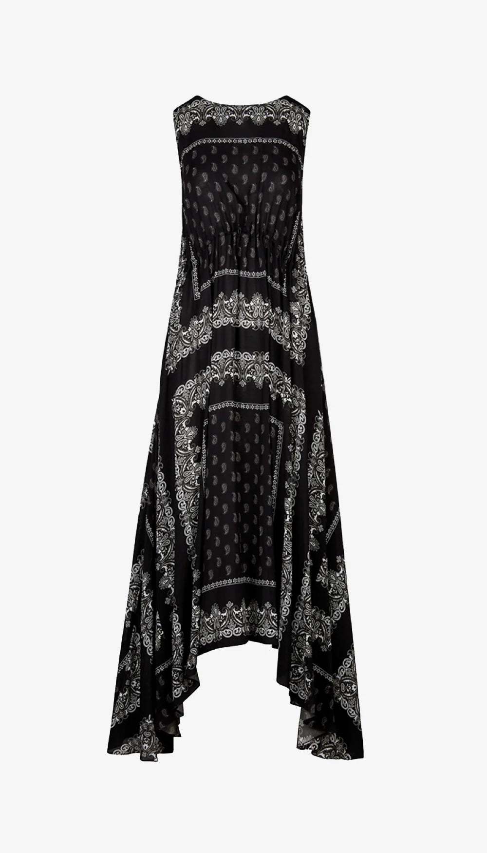 Robe Maxi à Cordon Smythe Noir et Blanc