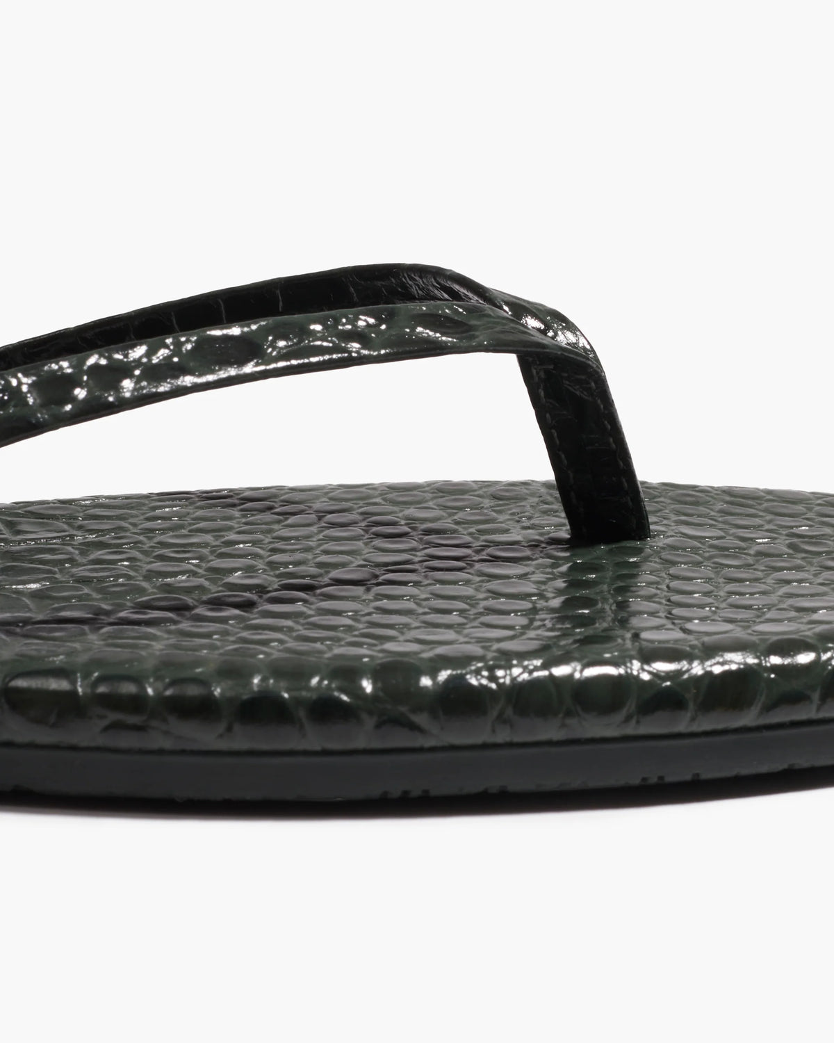 Tkees Square Toe Lily Sandals Emerald Croc