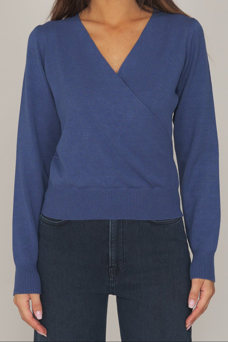 Twinset Long Sleeve Knit Blu Indigo