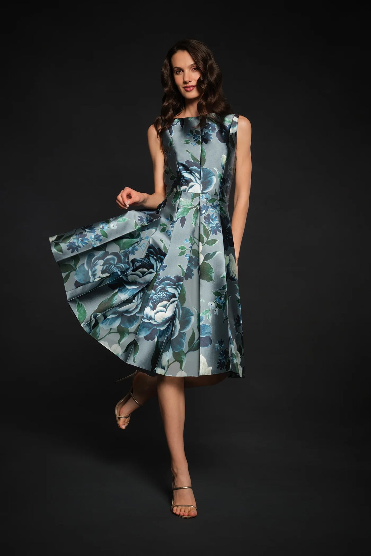 La Petite Robe de Chloe CH55116691-A388 Anastasia Robe midi Iceberg