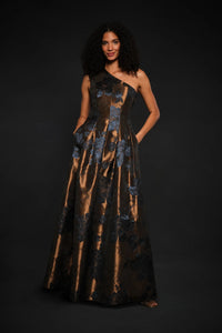 La Petite Robe de Chloe CH55116701-A430 Brynlee Robe de soirée Gold/Dark Twilight