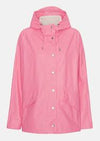 Rain 209 Rain Jacket W/Hood Slant Pockets Pink Lemonade