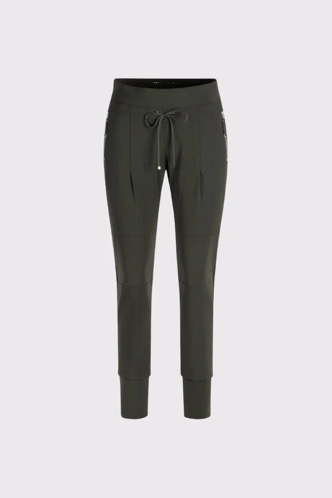 Raffaello Rossi Jogger Candy Stretch Pant Dark Olive