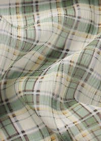 Frame  The Gillian Top Jade Green Plaid