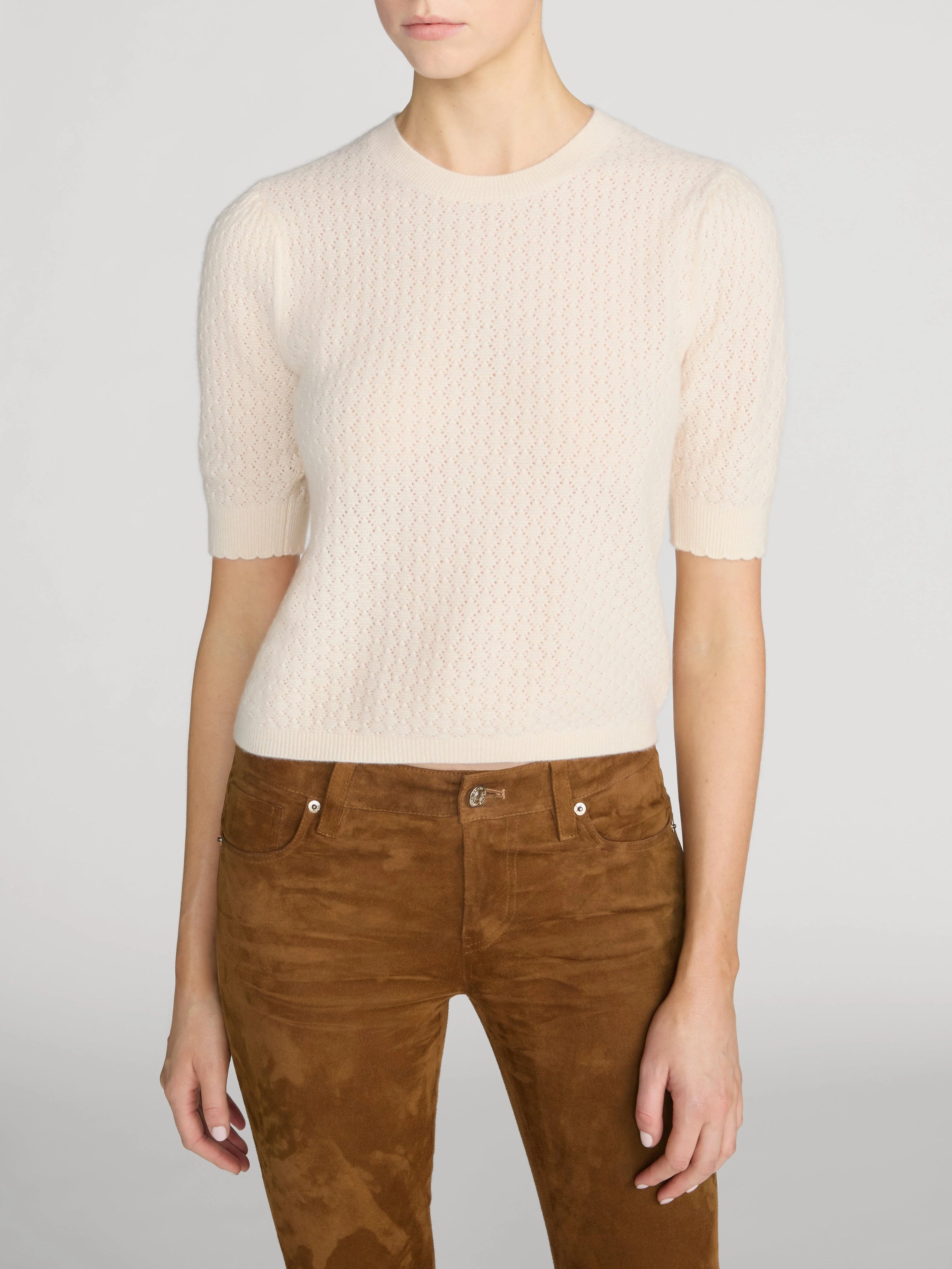 Frame The Gathered Honeycomb Sweater