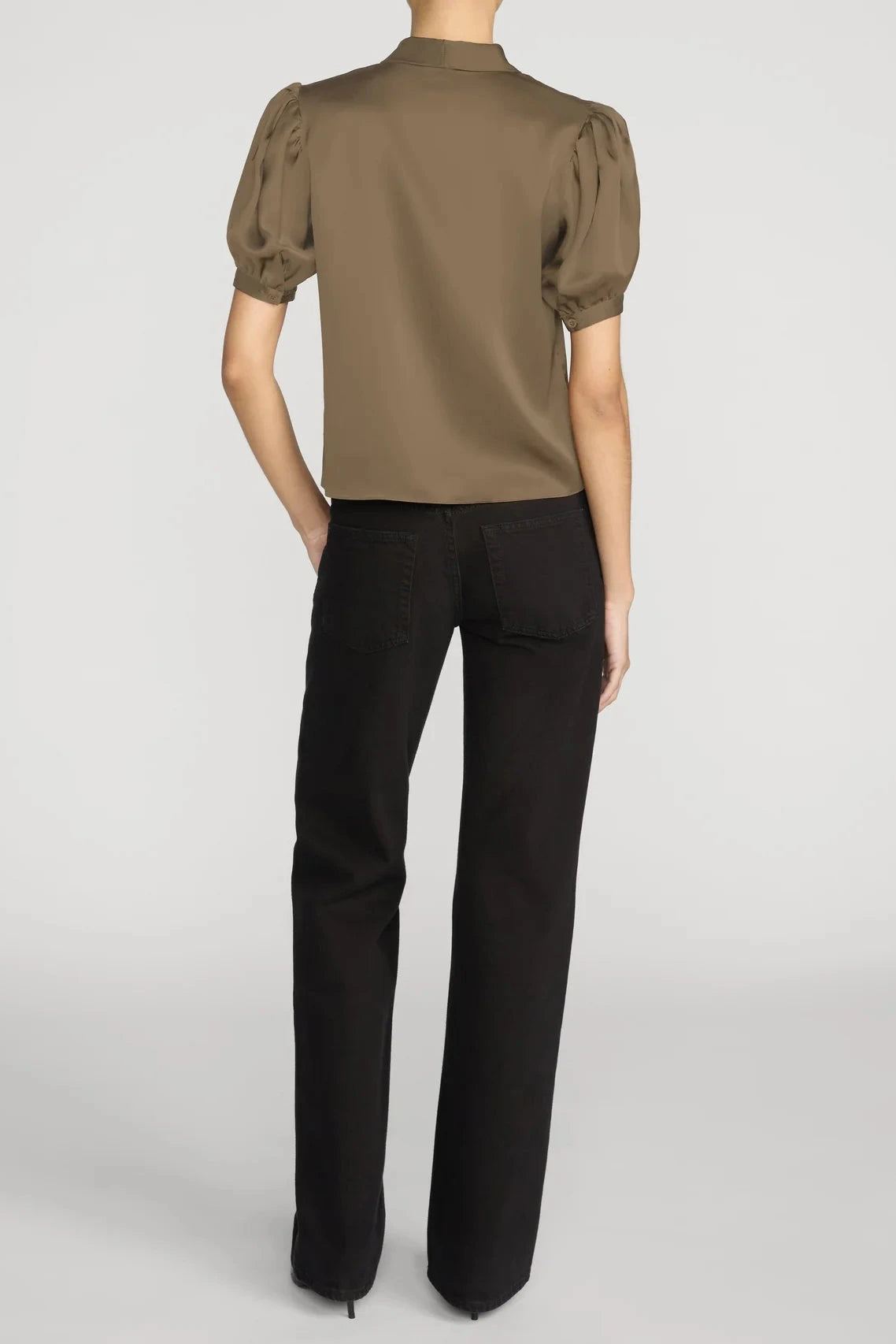 Frame The Sonnet Blouse - Moss