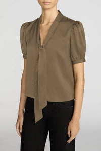 Frame The Sonnet Blouse - Moss