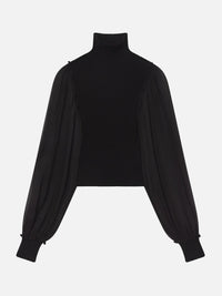 Frame The Sheer Sleeve Top