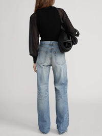 Frame The Sheer Sleeve Top