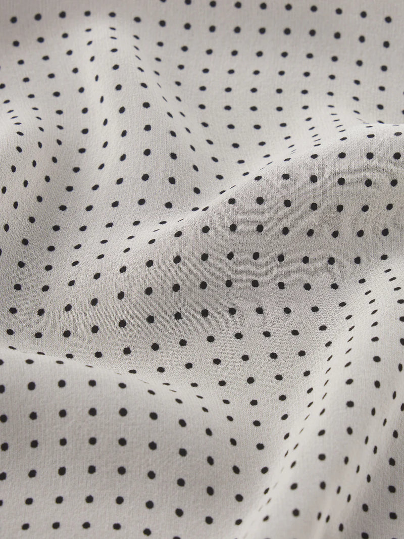 Frame Polka Dot Modern Tie Blouse