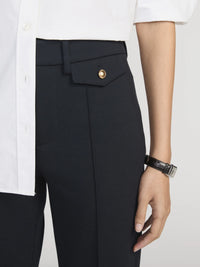 Frame The Reboot Pantalon Coutures Sculptées Marine