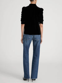 Frame The Velvet Gillian Top Black
