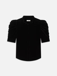 Frame The Velvet Gillian Top Black