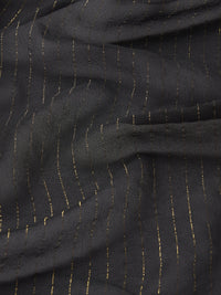 Frame The Lurex Sonnet Blouse Black Stripe