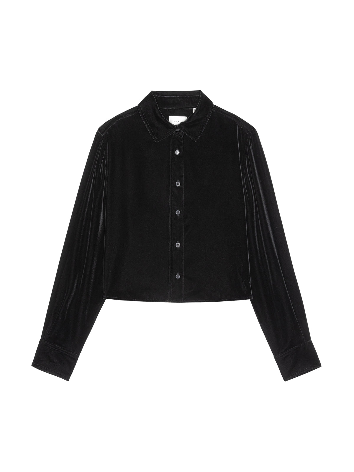 Frame La chemise en velours Charles noire