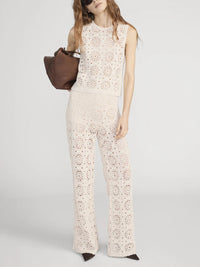 Frame The Crochet Pant Cream