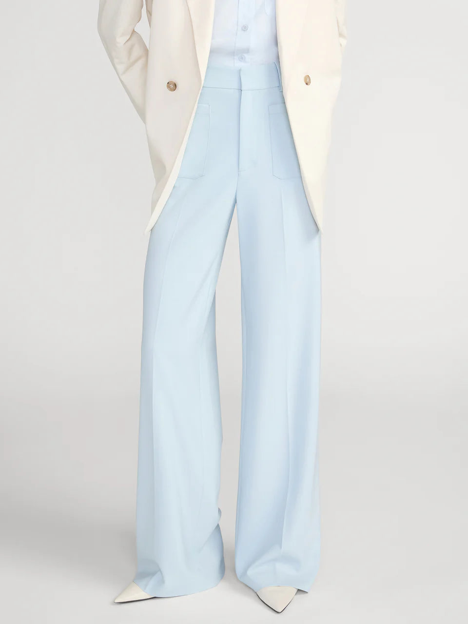 Frame The Refined Trouser Light Blue