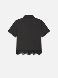 Frame The Embroidered Seaside Shirt Black