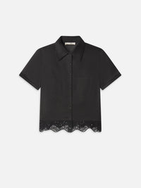 Frame The Embroidered Seaside Shirt Black