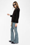Zadig & Voltaire  Vavy Velvet Blazer Brown