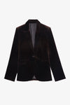 Zadig & Voltaire  Vavy Velvet Blazer Brown