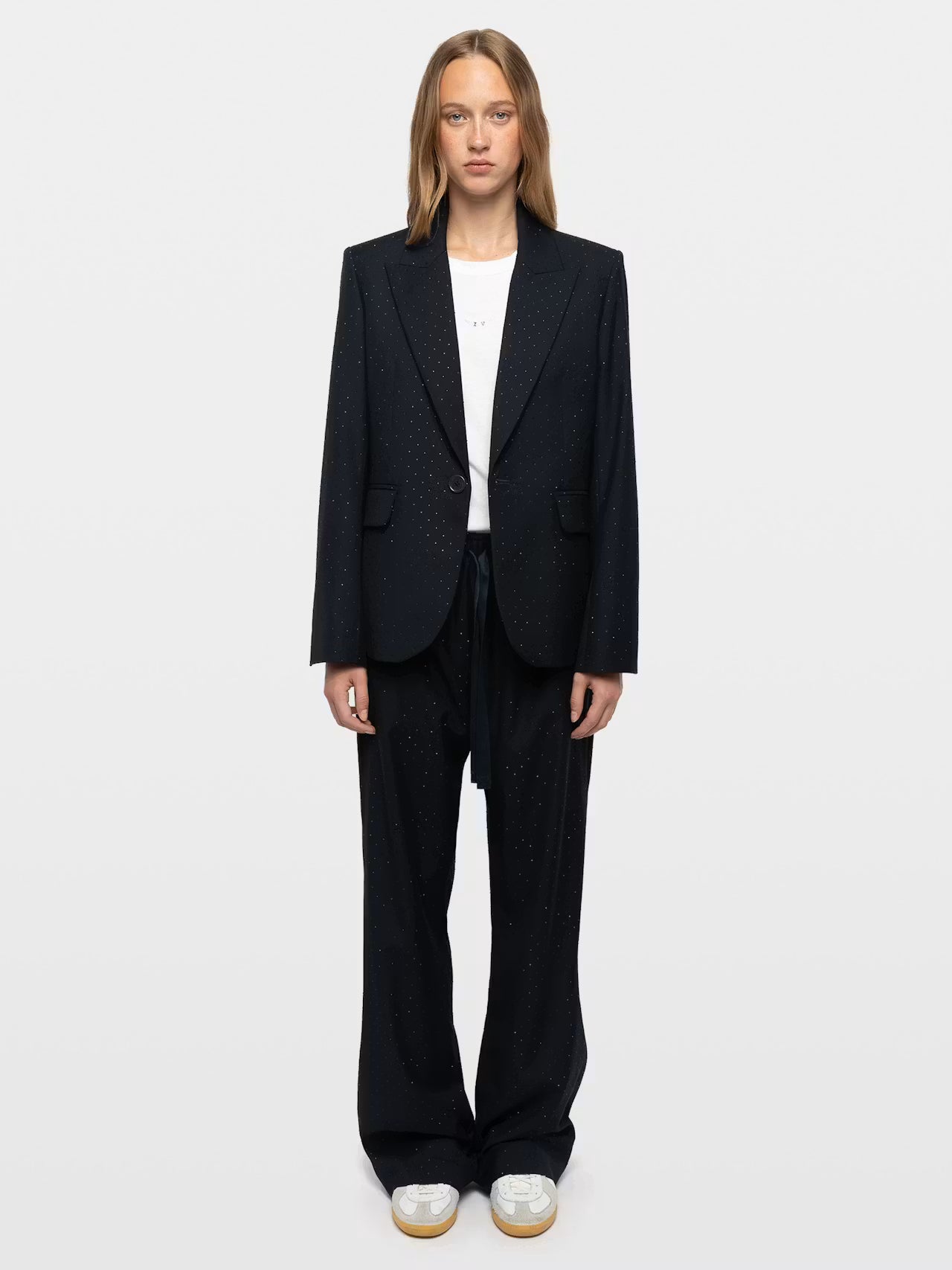 Zadig & Voltaire Poma Tailleur Strass Pant - Encre