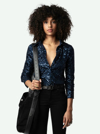 Zadig & Voltaire Tawny Sequin Shirt