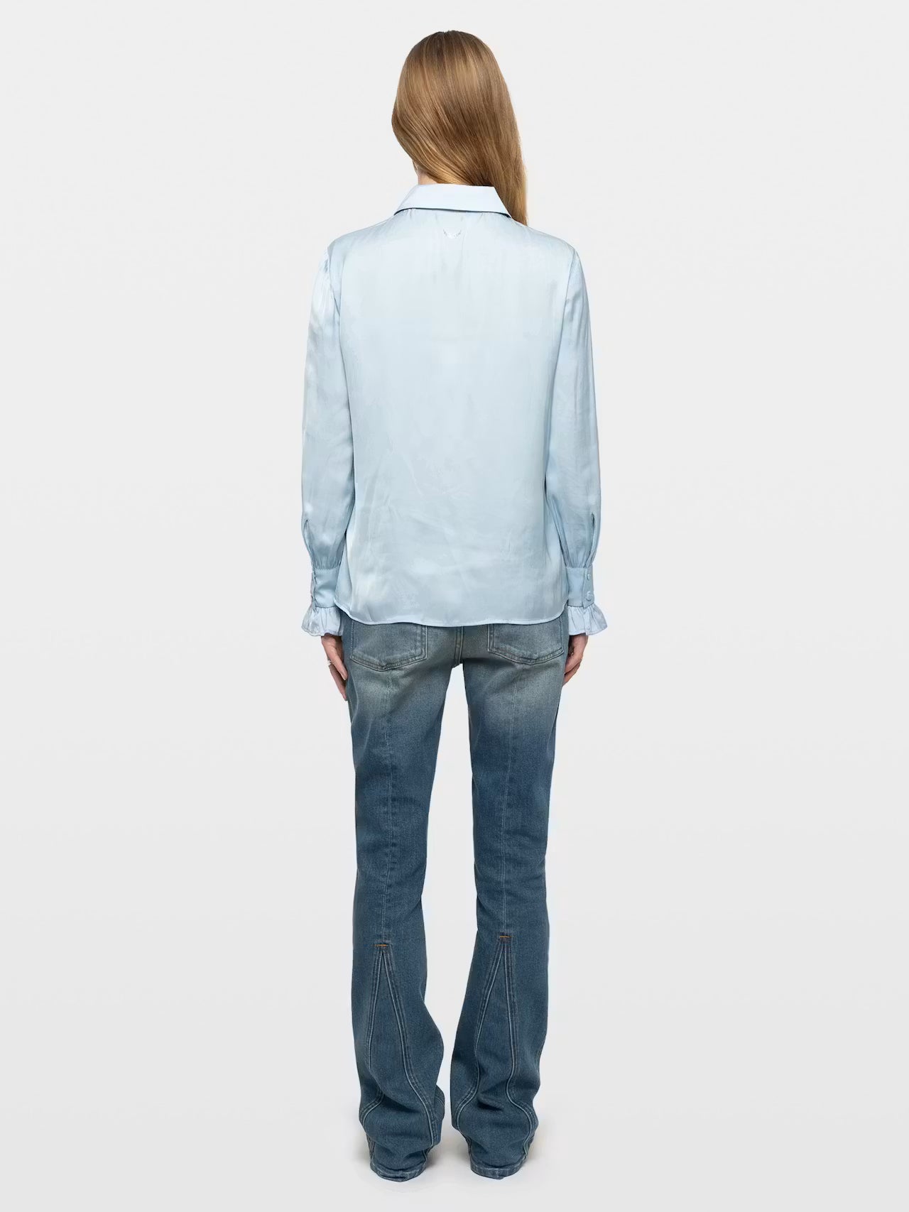 Zadig & Voltaire Thely Satin Blouse - Oxford Blue