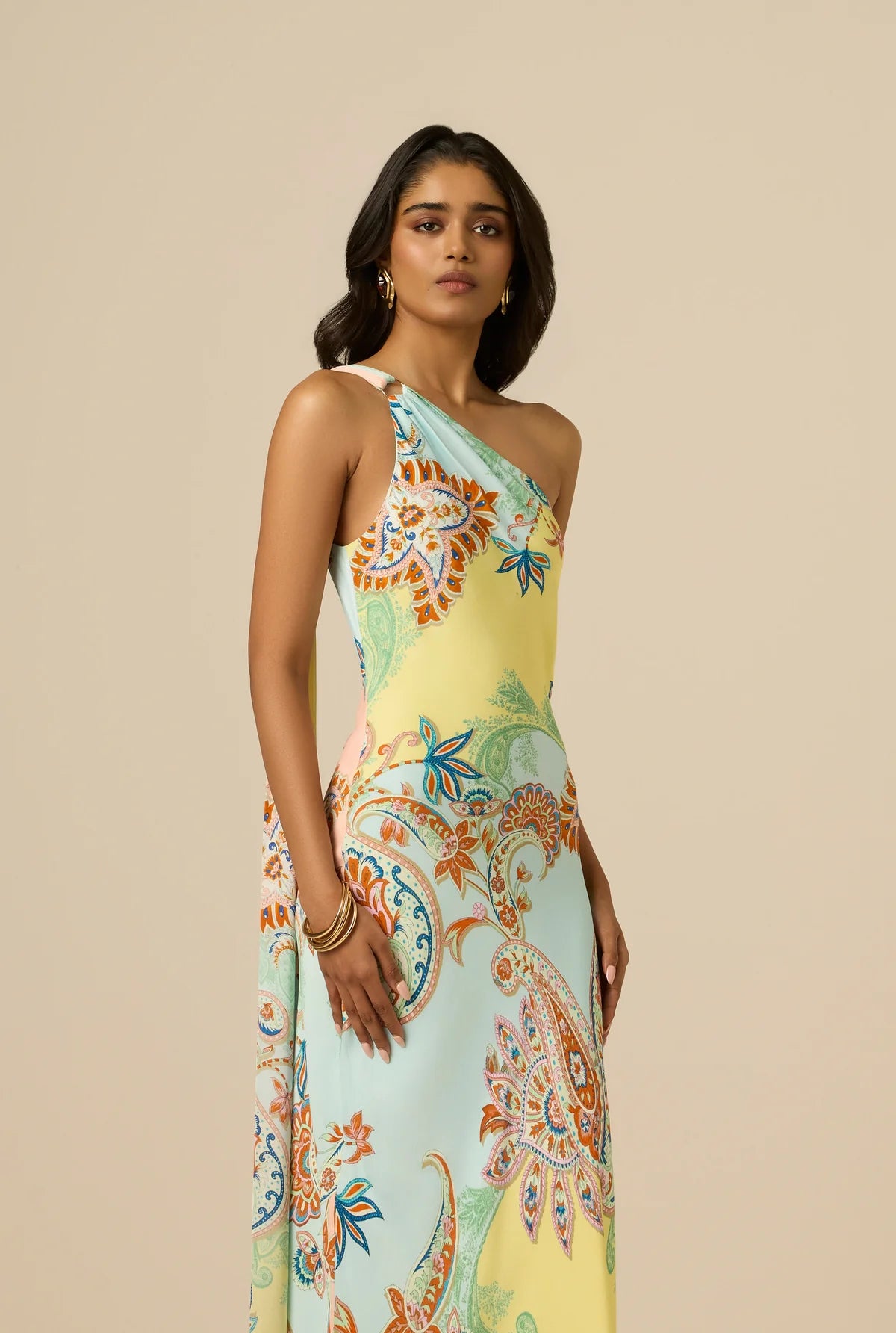 Robe asymétrique Hemant & Nandita Multicolore