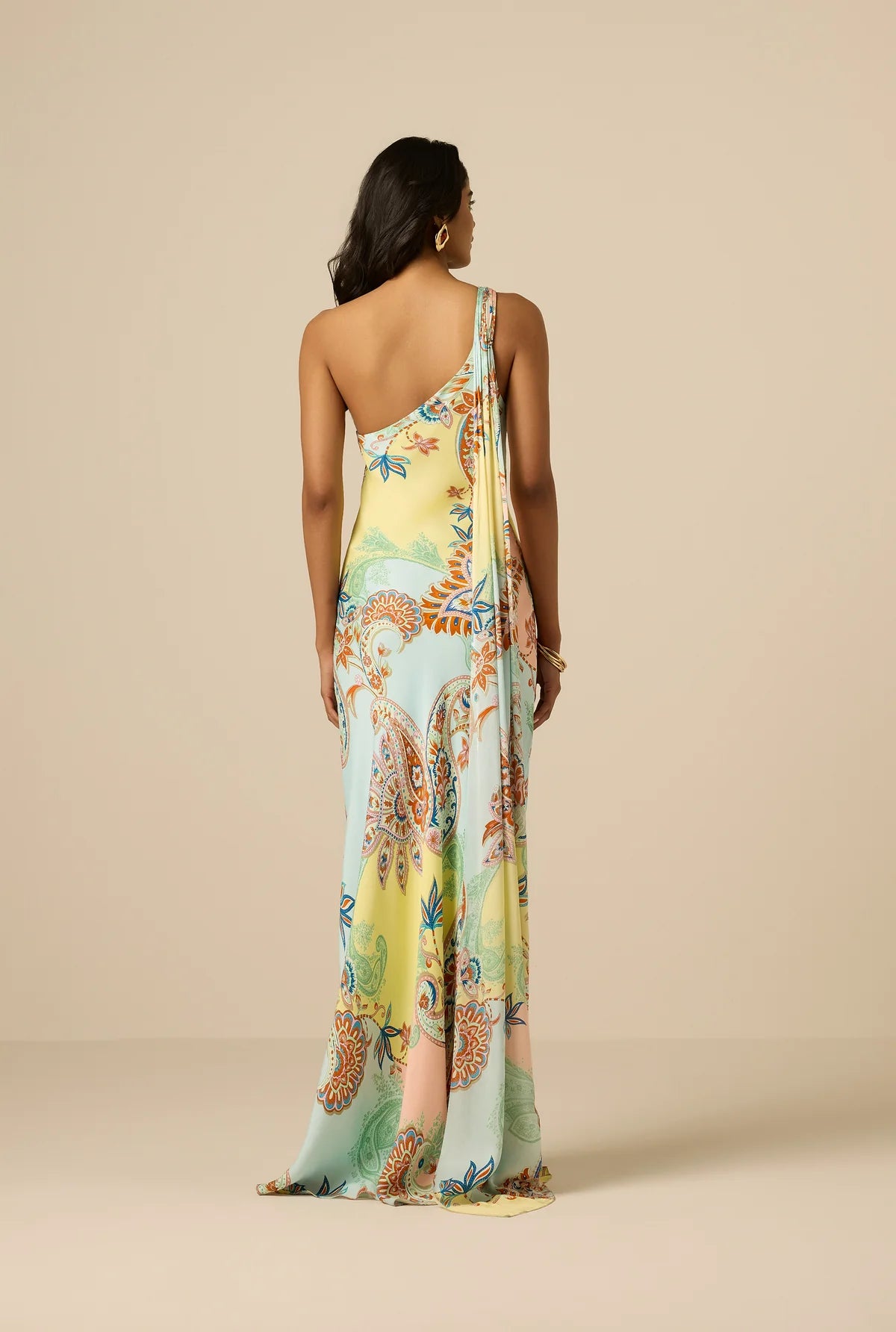 Robe asymétrique Hemant & Nandita Multicolore