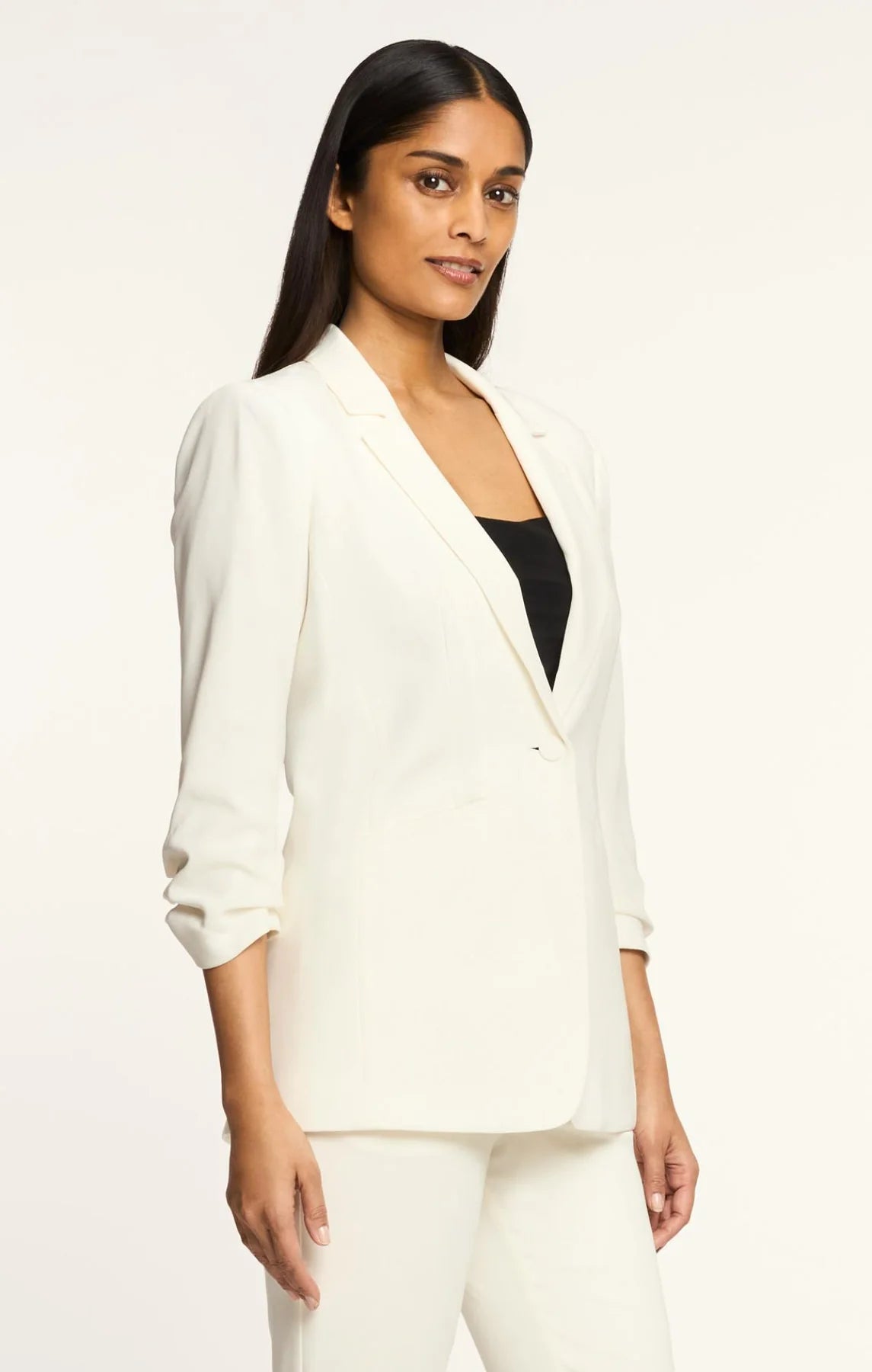 Cinq A Sept Crepe Khloe Blazer Ivory