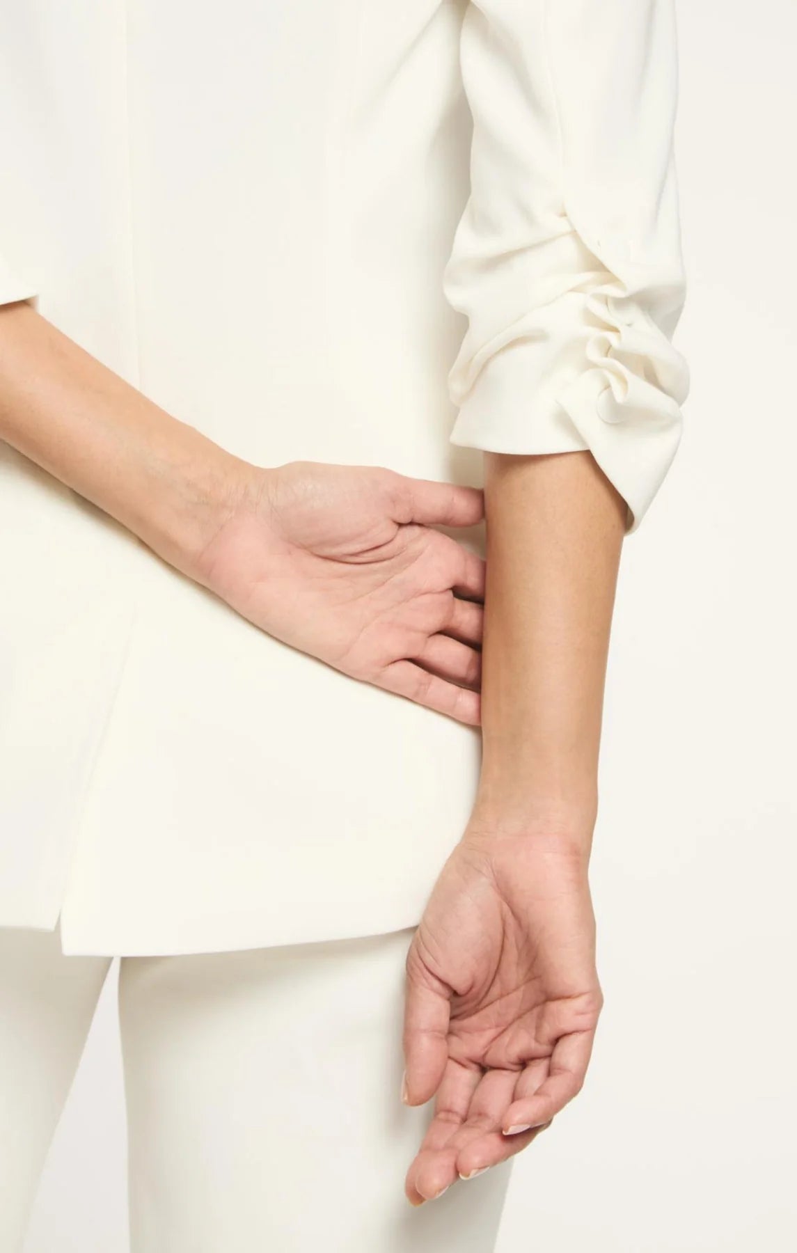 Cinq A Sept Crepe Khloe Blazer Ivory